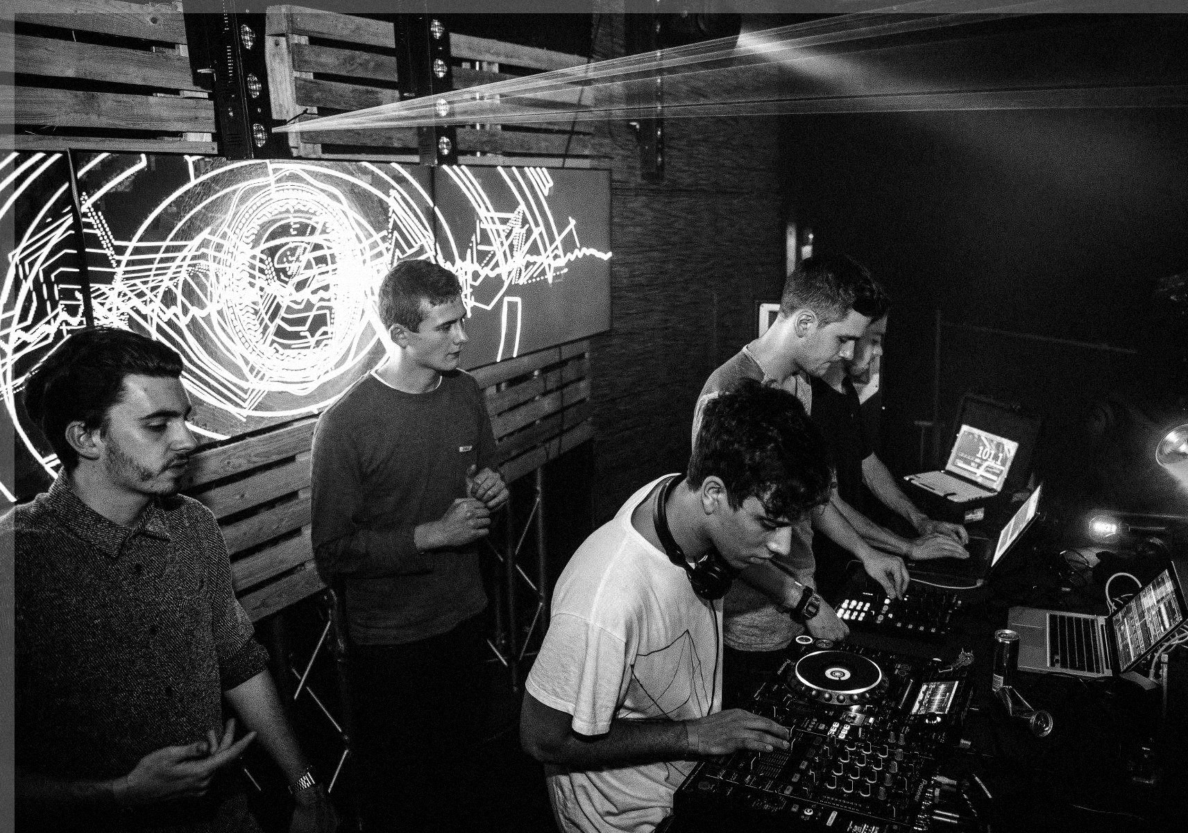 Wit, then Theo Wainhouse, at the decks at Ecstatic, Antwerp, 2014