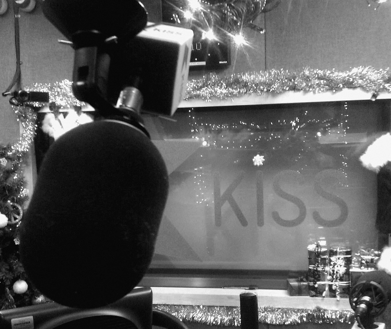 The KISS FM studio, 2016