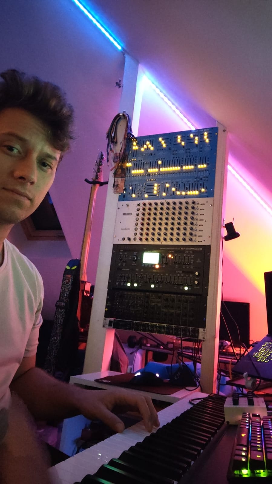 Wit in the studio at Sky High Studios, Slovakia, 2023